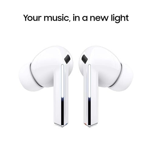 SAMSUNG Galaxy Buds 3 Pro AI True Wireless Bluetooth Earbuds, Noise Cancelling, Sound Optimization, Real-Time Interpreter, Redesigned Comfort Fit, Silver [US Version, Amazon Exclusive 2Yr Warranty]