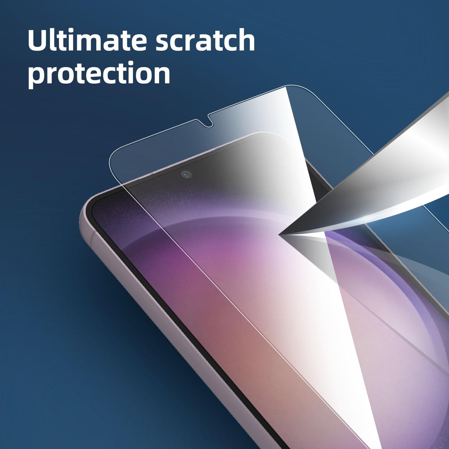 NEW'C 3 Pack Designed for Samsung Galaxy S24 5G Screen Protector Tempered Glass,Case Friendly Ultra Resistant