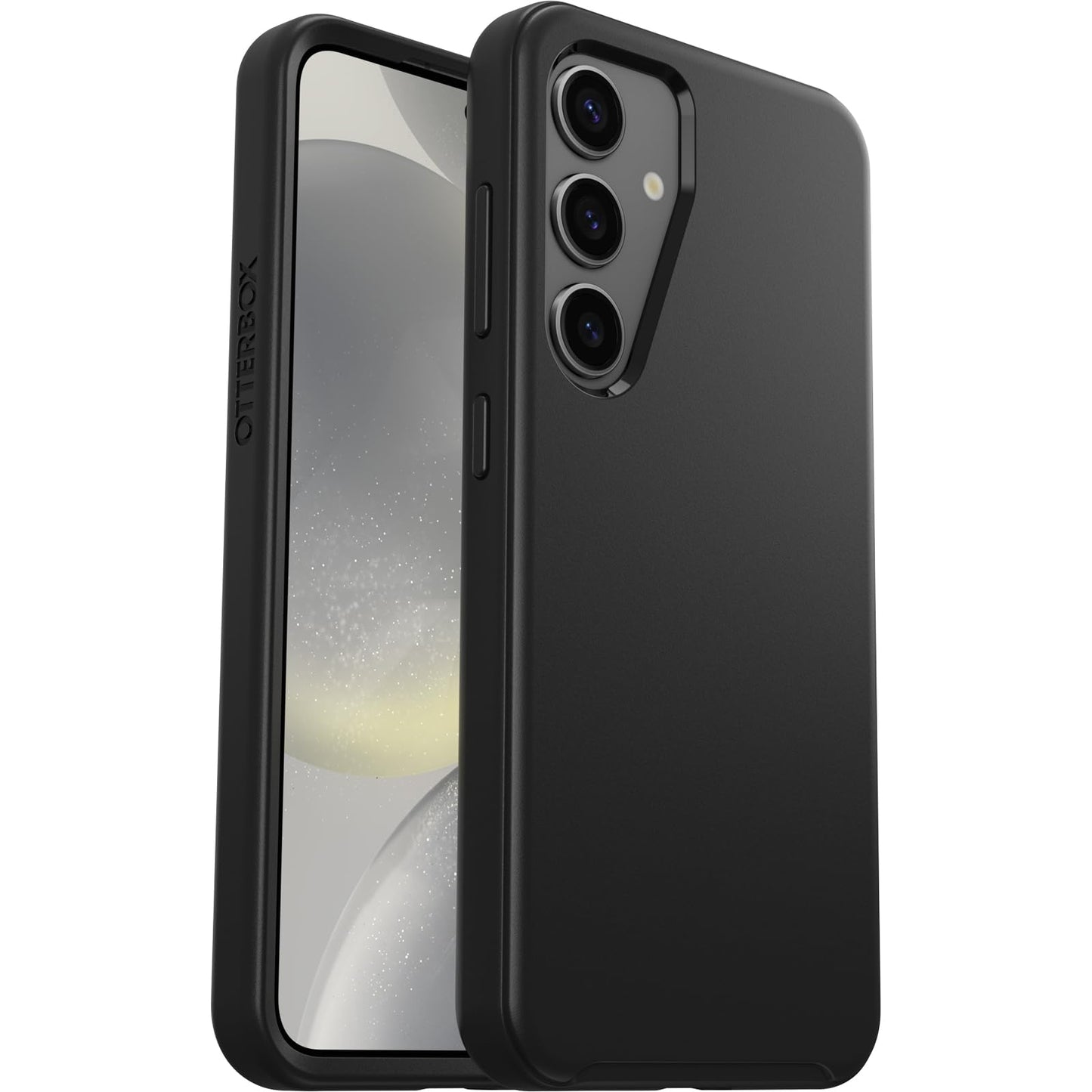 OtterBox Samsung Galaxy S24 Symmetry Series Case - Black, Ultra-Sleek, Wireless Charging Compatible, Raised Edges Protect Camera & Screen