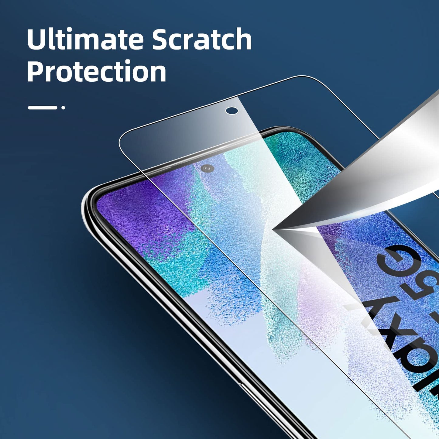 NEW'C 3 Pack Designed for Samsung Galaxy S24 5G Screen Protector Tempered Glass,Case Friendly Ultra Resistant