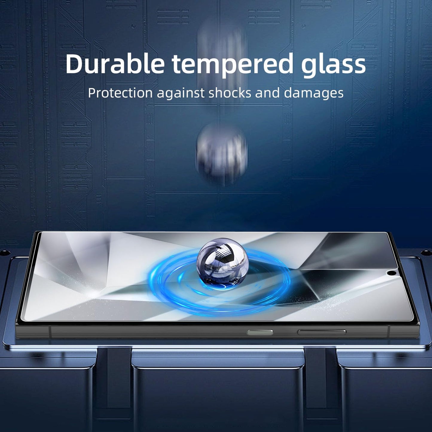 NEW'C 3 Pack Designed for Samsung Galaxy S24 5G Screen Protector Tempered Glass,Case Friendly Ultra Resistant