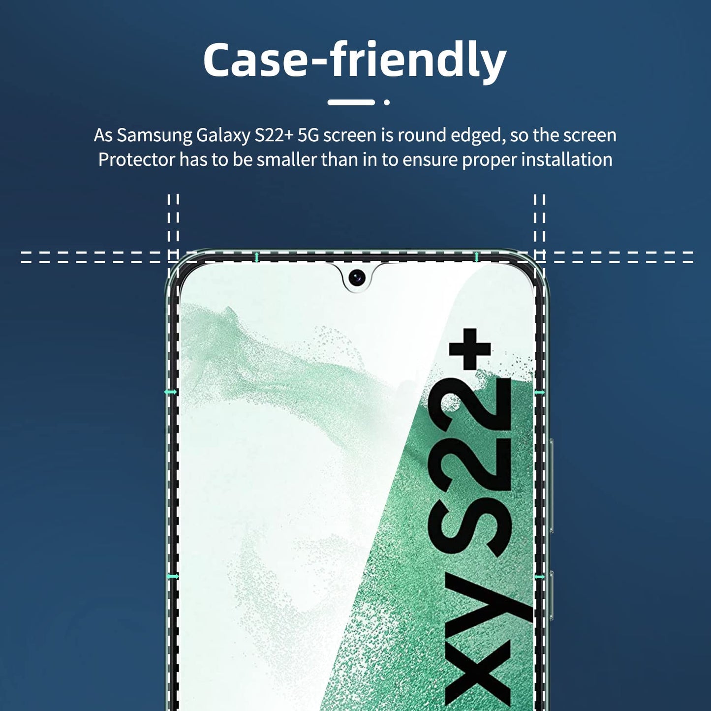 NEW'C 3 Pack Designed for Samsung Galaxy S24 5G Screen Protector Tempered Glass,Case Friendly Ultra Resistant