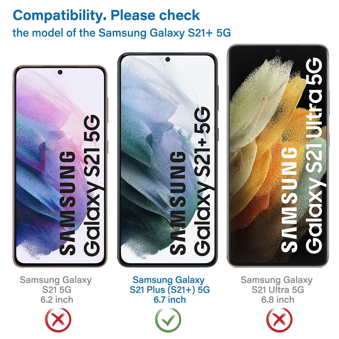 NEW'C 3 Pack Designed for Samsung Galaxy S24 5G Screen Protector Tempered Glass,Case Friendly Ultra Resistant