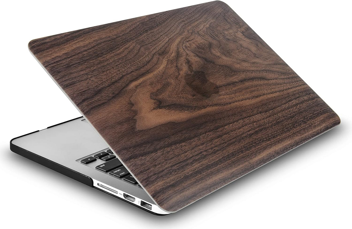 KECC Case Compatible with MacBook AIR 15 inch Case Cover 2024 2023 Release M3 A3114 M2 A2941 Protective Plastic Hard Shell (Walnut Wood)