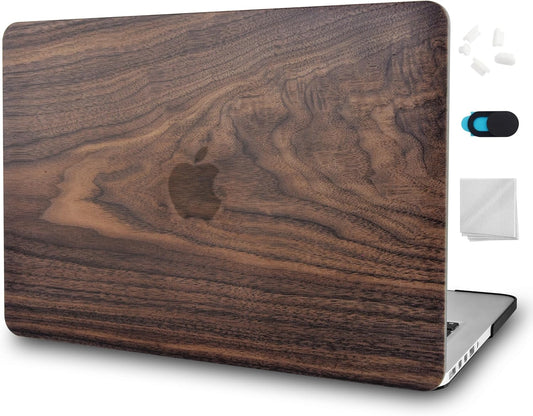 KECC Case Compatible with MacBook AIR 15 inch Case Cover 2024 2023 Release M3 A3114 M2 A2941 Protective Plastic Hard Shell (Walnut Wood)